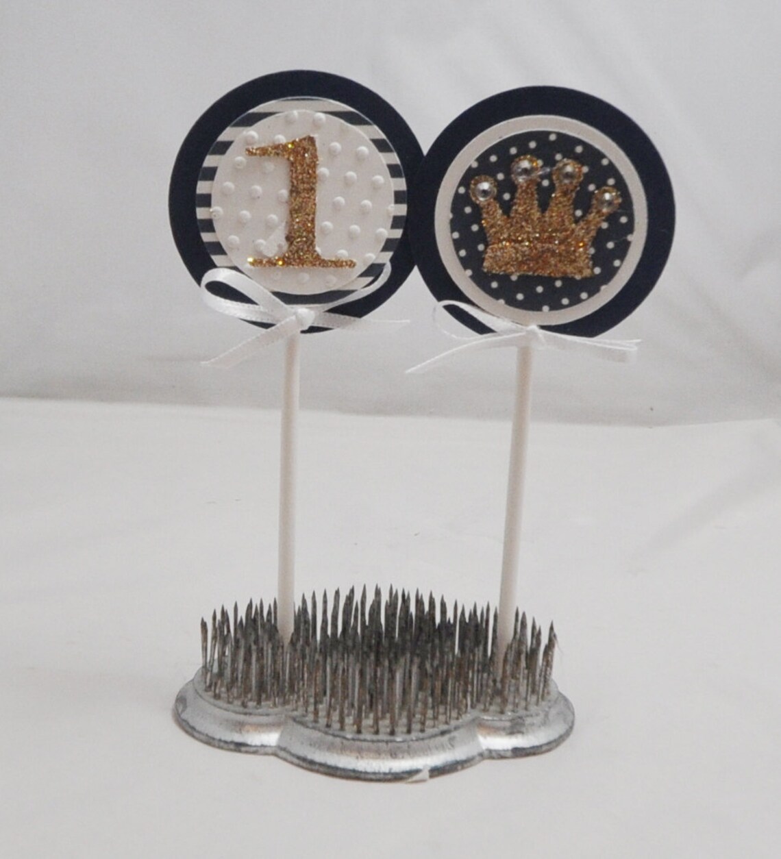 Little Prince Crown Cupcake Toppers Set of 12 Toddler Baby Etsy