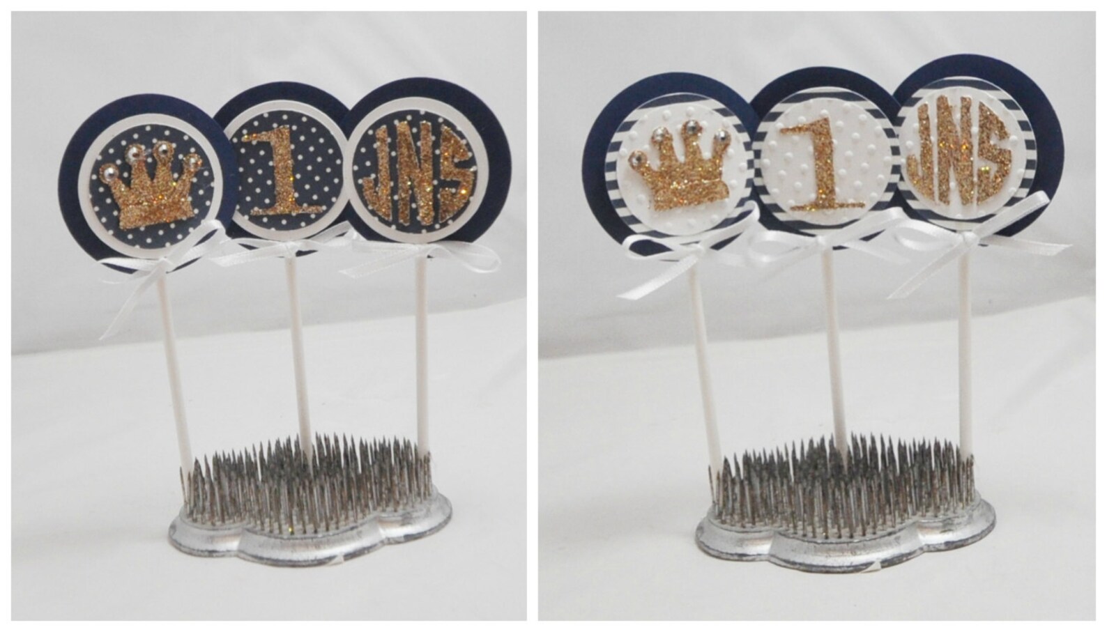 Little Prince Crown Cupcake Toppers Set of 12 Toddler Baby Etsy