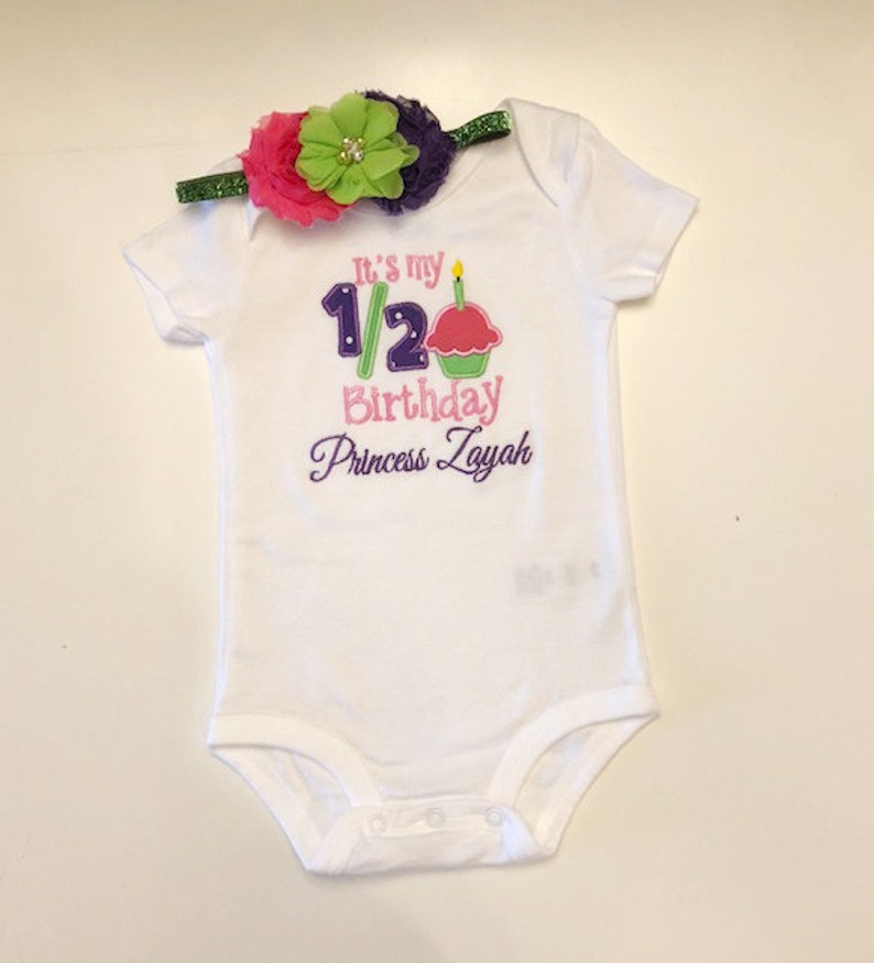 Half Birthday Tutu Tutu Outfit Half Birthday Girl 6 Month Birthday 6 Month Birthday Outfit Cupcake Tutu Set Half Birthday Outfit
