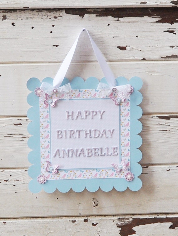 Butterfly Garden Welcome Door Sign, Girl First 1st Birthday Party Decor Decorations Il_570xn