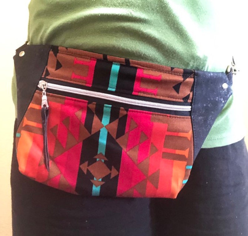 Black Cork Fanny Pack Black Hip Bag Waist Bag Vegan Fanny Etsy