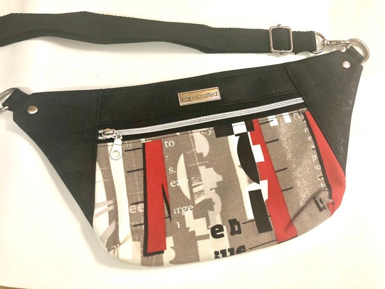 Black Cork Fanny Pack Black Hip Bag Waist Bag Vegan Fanny Etsy