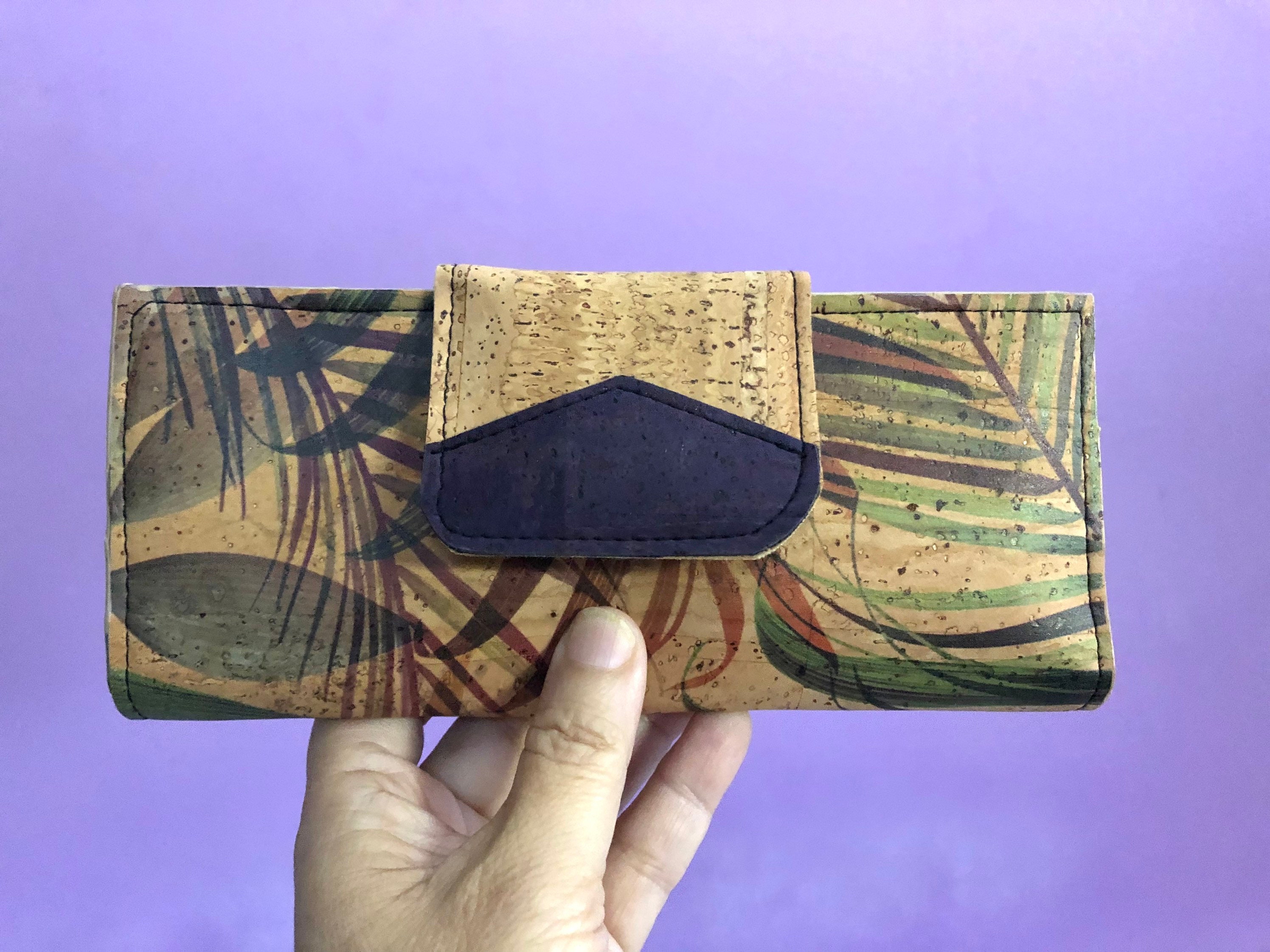 Cork Women Wallet Tropical Print Lightweight Wallet - Etsy