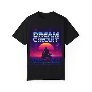 Retro Vibe T-shirt - Dream Circuit Design, Unisex Graphic Tee for Gamers, 80s Nostalgia Shirt, Unique Gift for Tech Lovers, Festival Wear