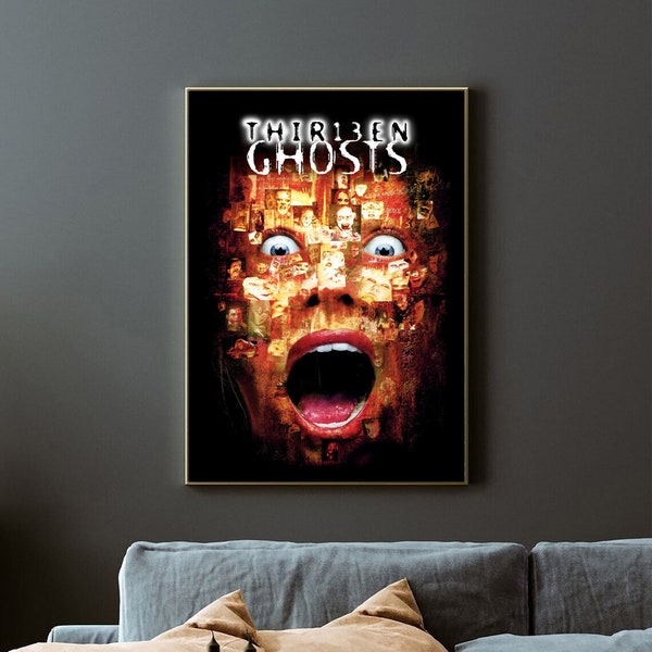 Thir13en Ghosts (2001) Movie Cover Poster Canvas Matte Silk A1 A2 A3 A4 A5 A6 11х17 18Х24 24Х36 Inches Thir13en Ghosts movie poster artwork