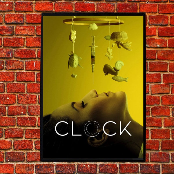 Clock (2023) Movie poster Canvas Matte Silk A1 A2 A3 A4 A5 A6 11х17 18Х24 24Х36 Inches Clock movie poster Clock film gift print Clock cover