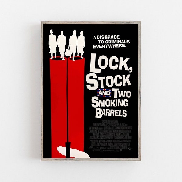 Lock, Stock and Two Smoking Barrels (1998) movie poster Canvas Matte Silk A1 A2 11х17 18Х24 24Х36 Inches Lock, Stock and Two Smoking Barrels