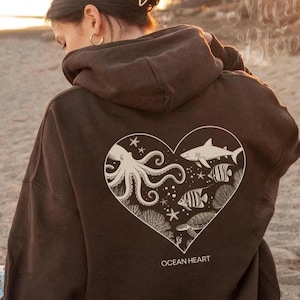 Ocean Life Sweatshirt| Beach Hoodie| Save The Shark| Hoodie For Shark Lover| Beachy Hoodies| Whale Shark Hoodie| Summer Sweatshirt