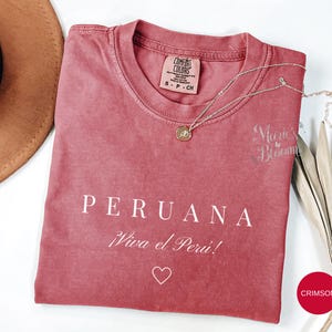 Peru Shirt, Peruana Gift| Minimalist Peru Country Shirt| Regalo Para Peruana|  Peruvian Latina T-shirt| Peruana Tee| Peru Tee Shirtl