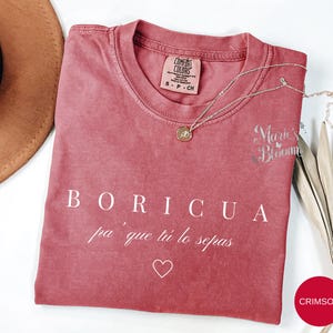 Comfort Colors® | Lieferzeit: 3-5 Werktage Boricua Stolz T-Shirt | Yo Soy De PFKNR T-Shirt | Porto Rico Geschenke| Puertoricanisches Hemd | MFV