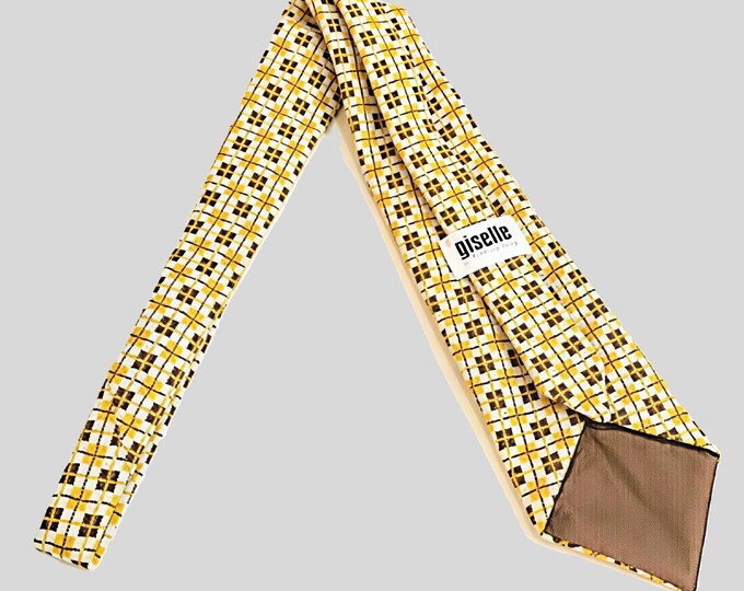 Yellow Jersey Necktie: One of One - Handmade from Deadstock Fabric