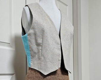 Women's Linen Vest - Handmade One-of-a-Kind - One Size