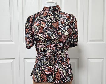 Whimsigoth Blouse - Handmade One-of-a-Kind - Vintage Inspired - Sz 8