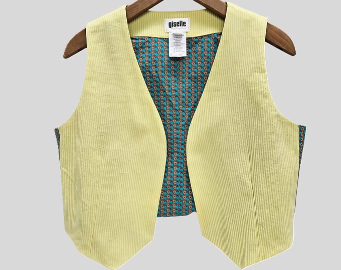 Corduroy Vest: One of One - Handmade from Deadstock Fabric - O/S