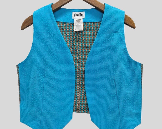 Corduroy Vest: One of One - Handmade from Deadstock Fabric - O/S