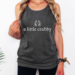 Comfort Colors Crab Tank Top | Beach Bachelorette Swimsuit Coverup, Summer Vacation Outfit