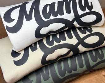 Mama Puff Print Sweatshirt | Trendy Everyday Pullover for Moms