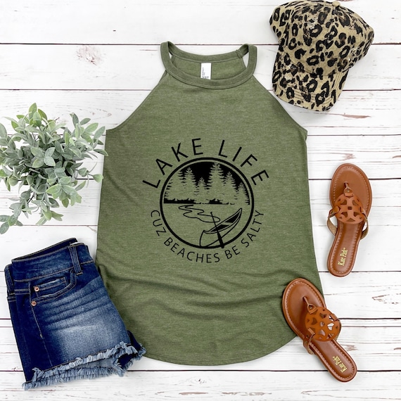 Lake Life Tank Top | Funny Summer Vacation Boat Day Shirt