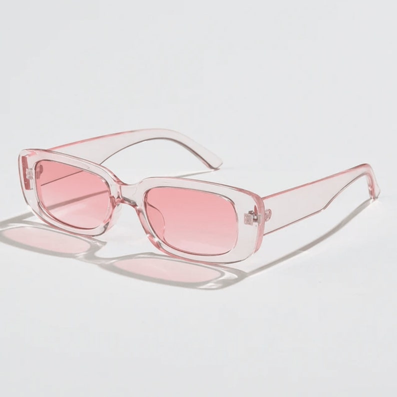 Square Vintages Sonnenbrillen Damen und Herren UV400 Schwarz Weiß Leopard Oliv Pink Blau Orange Rosa