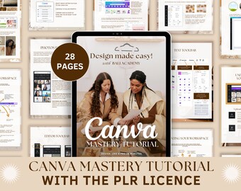 Canva Crash Course with Private Label Rights PLR, Done for You Course Canva Guide, Done For You ebook, Etsy Sellers, PLR digital products