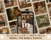 Instagram Carousels template Done For You, Online business carousels, PLR digital products Canva, Instagram carousel template resell rights