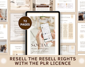 Handleiding voor sociale media-managers, OUR e-boeksjabloon Canva, OUR digitaal product, marketingstrategie voor u gedaan, optie voor Master Resell-rechten