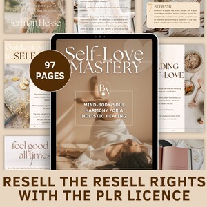 Self love PLR ebook, Self-Love journal for resell, Self-Discovery, Life Coach workbook, Self Love Journal Printable, Self-Love Workbook PLR