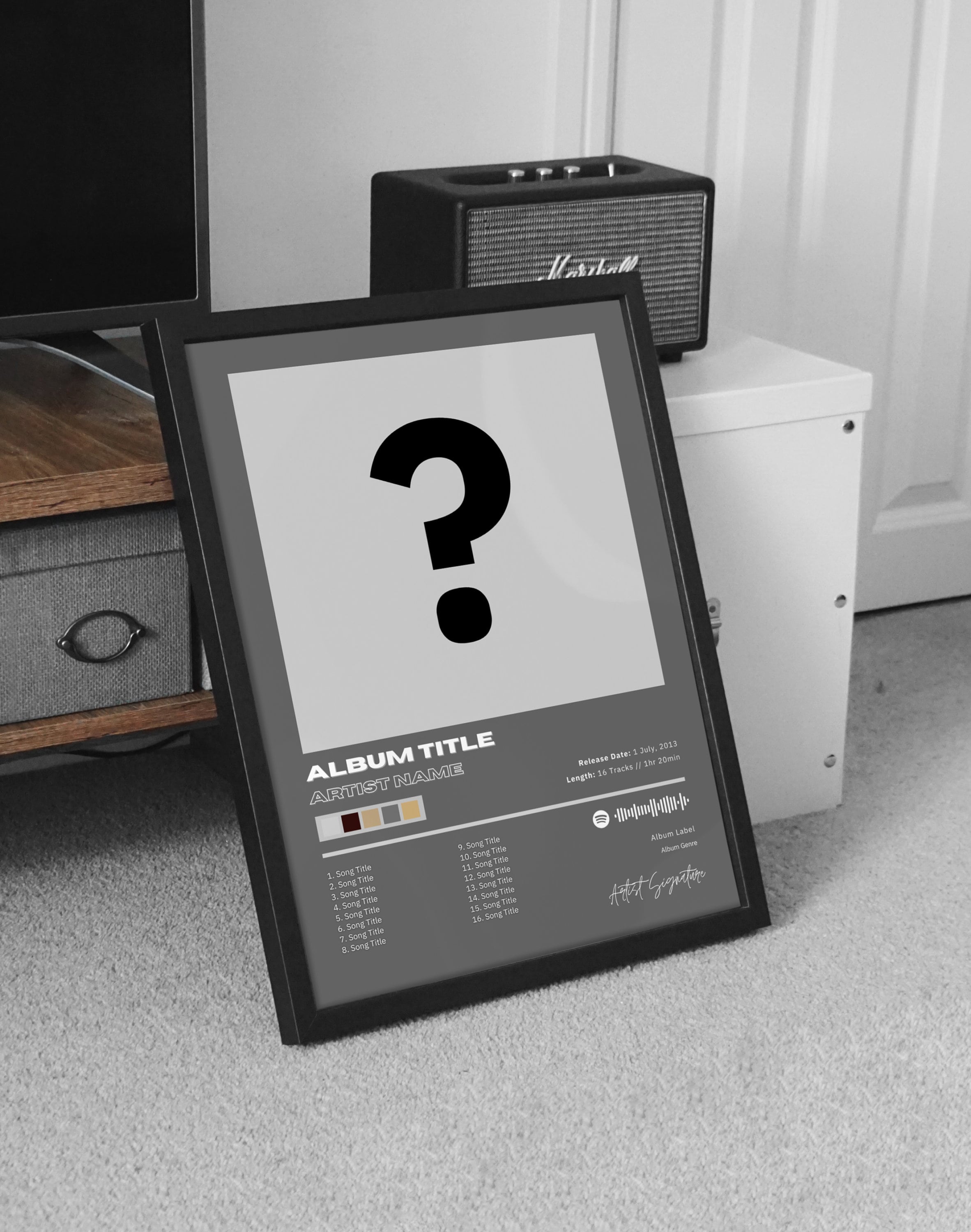 Discover Custom Album Cover Print - Personalized