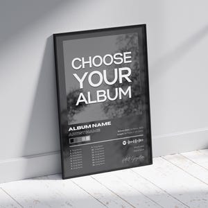 Custom Album Cover Poster | Personalized Music Art (Digital Download)