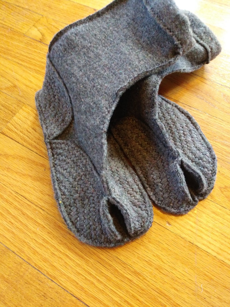 Split Toe House Slippers / Cozy Tabi Socks / Calfhigh / Wool Etsy