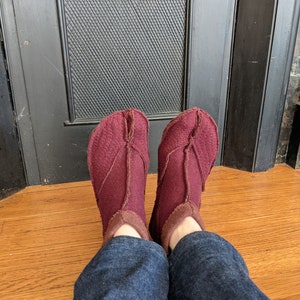 Split Toe Tabi Wool House Slippers / Ankle / Made-to-order image 3