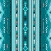 Elizabeth Studios Native Pattern Stripe Feather Turquoise 1 Yard