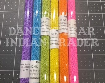 Japanese 11/0 Spring Pastel bead set, 6 colors