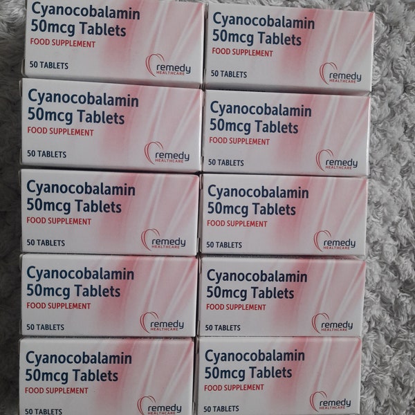Vitamine B12 Cyanocobalamine 50 mcg tabletten x 50