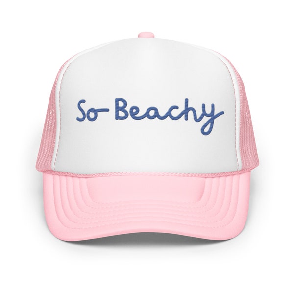 Trucker Hat, Beach Trucker Hat, Summer Hat, Cute Trucker Hat, Gulf Coast Trucker Hat, Foam trucker hat So beachy, USA beaches