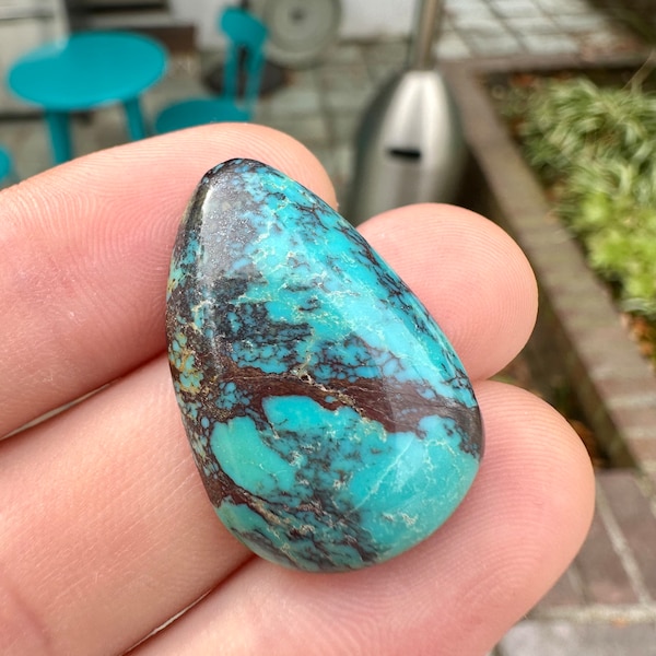 Turquoise Cabochon from Bisbee Arizona