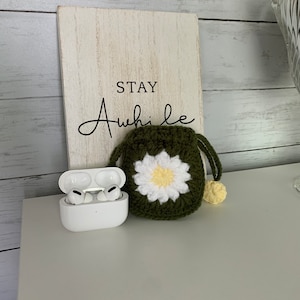 Étui à capsules d'air fait main au crochet, mini pochette, sac à cordon, support de rouge à lèvres, mini sac à main cartable cadeau pour anniversaire, vacances, carré grand-mère