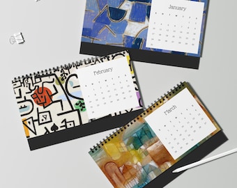 Paul Klee Art Desk Calendar 2027 | Desktop Calendar, Spiral-Bound