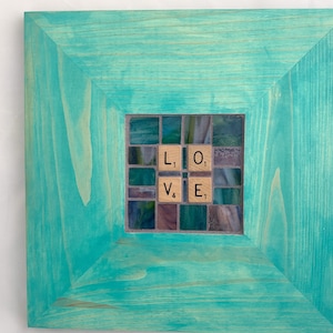 Love Mosaic, Abstract Art, Art for Small Spaces
