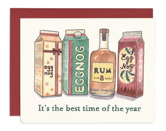 Eggnog & Rum Holiday Card