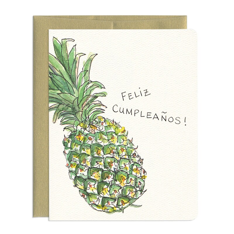 Pineapple Birthday Card Etsy Singapore