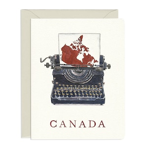 Canada Typewriter Card