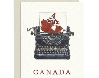 Canada Typewriter Card