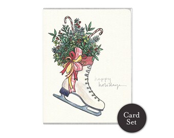 Figure Skate - Holiday Card Set of 6