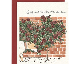 Stop and Smell the Roses Card