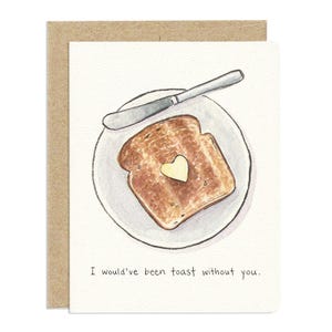 Carte de remerciement pour un toast de remerciement - brunch calembour