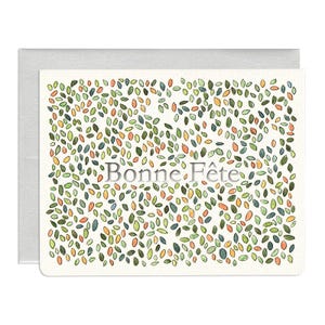 Bonne Fête - Carte Feuilles *VENTE