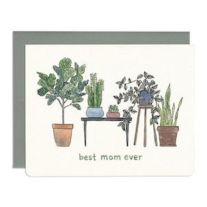 Carte maman plante