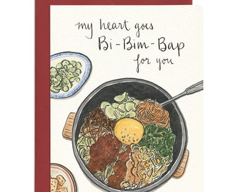 Bibimbap Heart Card