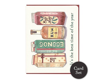 Eggnog & Rum - Holiday Card Set of 6
